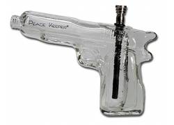 Γυάλινο Bong Πιστόλι 23cm - «Πίπα της Ειρήνης»