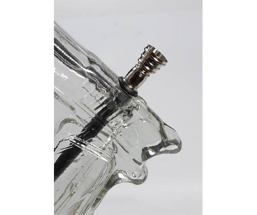 Γυάλινο Bong Πιστόλι 23cm - «Πίπα της Ειρήνης» -  Price: 25,50€
