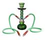Ναργιλές Hookah Πράσινος Διπλός 2 Hoses - 25cm - Τιμή: 17,90€