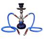 Ναργιλές Hookah Μπλε Διπλός 2 Hoses - 25cm - Τιμή: 17,90€