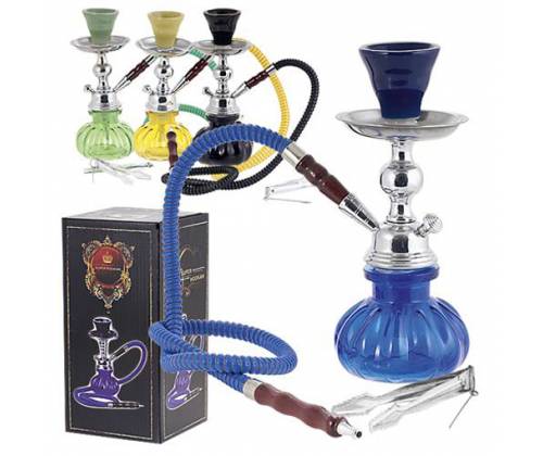 Ναργιλές Hookah - Γυάλινος Μεγάλος 22cm - Τιμή: 9,90€