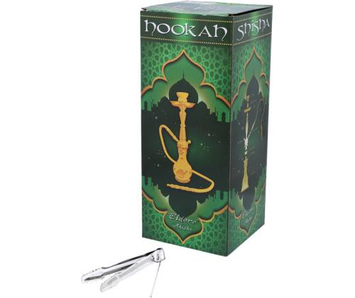 Ναργιλές Hookah Μαύρο Camel 2 Hoses - 27cm - Τιμή: 18,90€