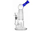 Γυάλινο Bong «Twisted» 9-Ring με Diffuser - 28cm