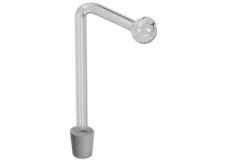 Γυάλινο πιπάκι για Bong (Chillum) Mini με Φλάντζα - SG:14.5mm - Μήκος: 12cm | OIL