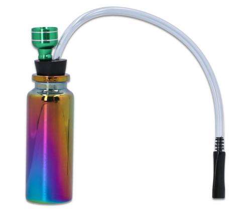 Γυάλινο Bong Mini Rainbow Bottle - 11cm - Τιμή: 4,20€