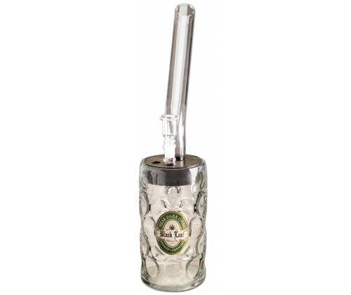 Γυάλινο Bong Ποτήρι Μπύρας Black Leaf Oktoberfest - 37 cm - Τιμή: 32,50€