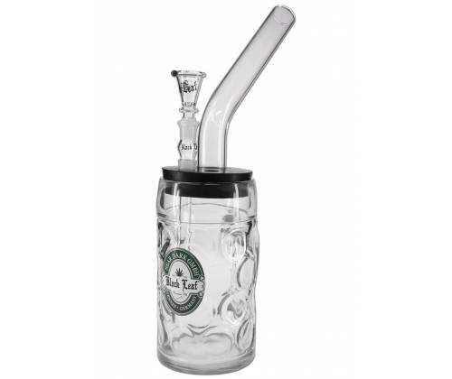 Γυάλινο Bong Ποτήρι Μπύρας Black Leaf Oktoberfest - 37 cm - Τιμή: 32,50€
