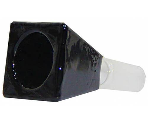 Γυάλινο Bowl Για Bong - Rectangular Cube Μαύρο 19mm - Τιμή: 7,20€