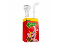 Γυάλινο Bong Juice Glass Cartoon Rabbit Breakfast Κόκκινο - 19cm