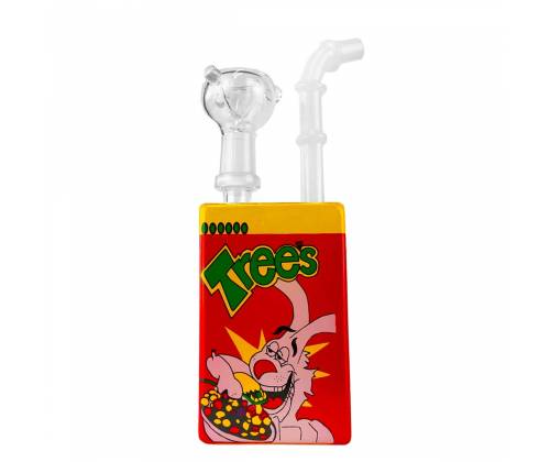 Γυάλινο Bong Juice Glass Cartoon Rabbit Breakfast Κόκκινο - 19cm -  Price: 25,40€