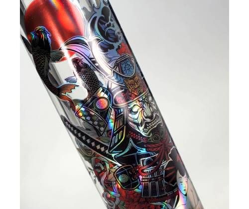 Γυάλινο Bong IN BOX Black Leaf Percolator  | Ronin & Geisha 50cm - Τιμή: 129,00€