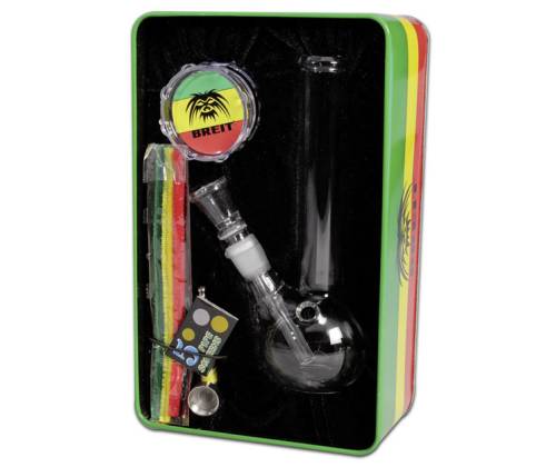 Σετ Μίνι Bong με Grinder και Γυάλινη Πίπα - Τιμή: 15,90€