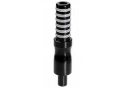 Aluminum Mouthpiece For Hookah Black Big Ø 2cm - Length 12cm