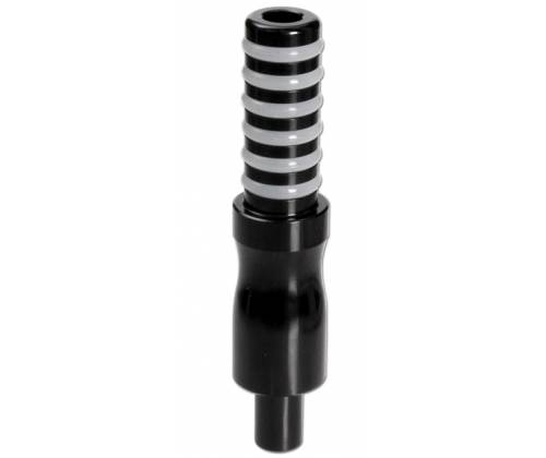 Aluminium Mouthpiece for Hookah Black Big Ø 2cm - Length 12cm -  Price: 4,50€