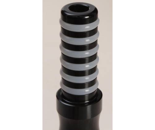 Aluminium Mouthpiece for Hookah Black Big Ø 2cm - Length 12cm -  Price: 4,50€
