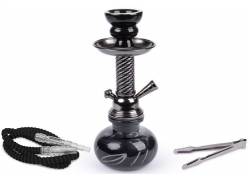 Ναργιλές Hookah Shisha Black Dark Gun Μονος 1 Hose - 26cm