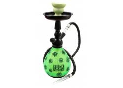 Ναργιλές Hookah Shisha Διπλός F@ck Covid19 Πράσινο 1 Hose - 33cm