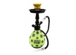 Ναργιλές Hookah Shisha Διπλός F@ck Covid19 Κίτρινο 1 Hose - 33cm