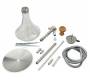 Ναργιλές Hookah Shisha «Illustria» Excusive Premium (Ατσάλι και Γυαλί) - 60cm - Τιμή: 129,00€