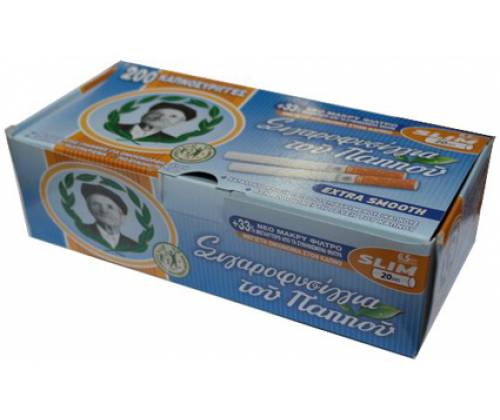 Του Παππού Άδεια Τσιγάρα Slim - 200τεμ. - Τιμή: 2,00€