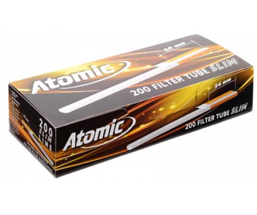 Atomic Cigarette Tubes Slim - 200pcs -  Price: 1,45€