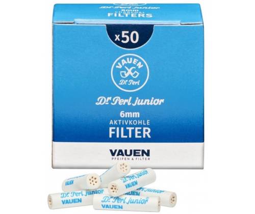 Ανταλλακτικό Φίλτρο Vauen Ενεργού Ανθρακα 6mm - 50τεμ. - Τιμή: 6,50€
