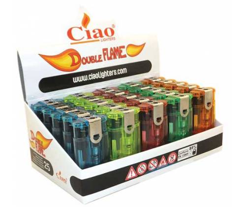 Ciao Αναπτήρας Αντιανεμικός Και Φλόγας - Double Flame Lighter - Τιμή: 1,95€