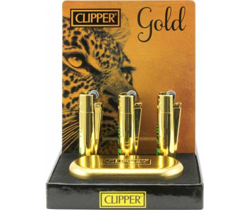 Clipper Αναπτήρας Μεταλλικός Μεγάλος - Amsterdam Amnesia Gold Metal -  Price: 12,50€