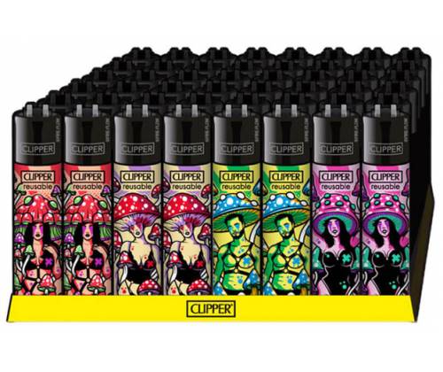 Clipper Αναπτήρας Μεγάλος - Kinky Shrooms - Τιμή: 1,30€