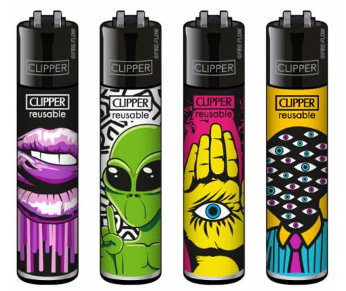 Clipper Αναπτήρας Μεγάλος - Love Martians - Τιμή: 1,30€