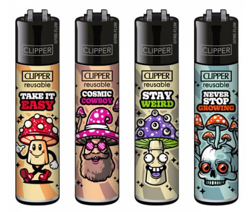 Clipper Αναπτήρας Μεγάλος - Shrooms #12 - Τιμή: 1,30€