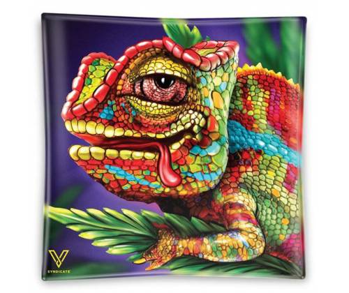 V-Syndicate Γυάλινο Τασάκι - Σχέδιο Chameleon -  Price: 8,90€
