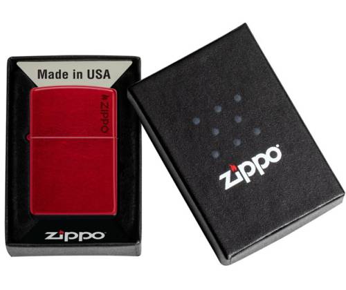 ZIPPO Αναπτήρας - 21063ZL Candy Apple Red  Με Λογότυπο Zippo - Τιμή: 29,50€