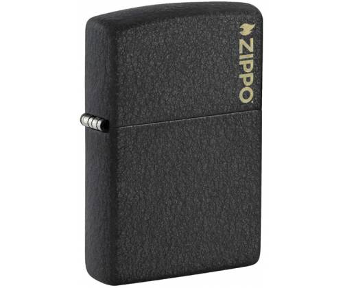 ZIPPO Αναπτήρας - 236ZL Black Crackle με Λογότυπο Zippo - Τιμή: 31,50€