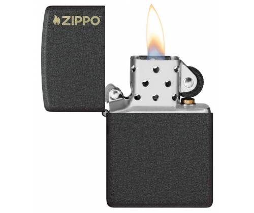 ZIPPO Αναπτήρας - 236ZL Black Crackle με Λογότυπο Zippo - Τιμή: 31,50€