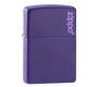 ZIPPO Αναπτήρας - 237 ZL Purple Matte  Με Λογότυπο Zippo - Τιμή: 32,20€
