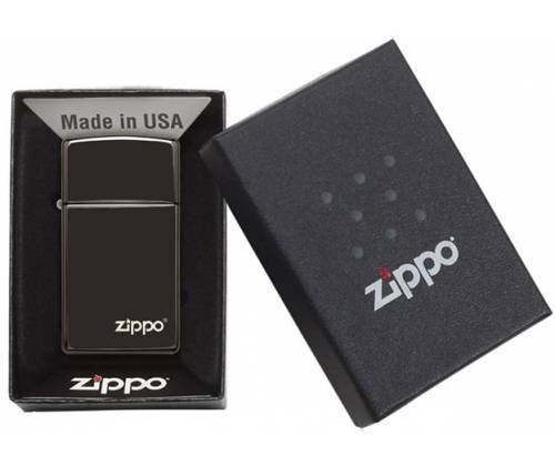 ZIPPO Αναπτήρας - 28123ZL Ebony Slim - Τιμή: 35,90€