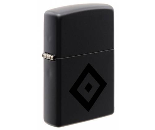 ZIPPO Lighter - Black Matt / Black Rhombus -  Price: 58,50€