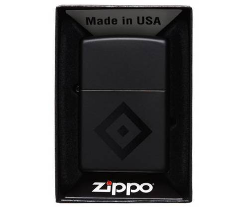 ZIPPO Lighter - Black Matt / Black Rhombus -  Price: 58,50€