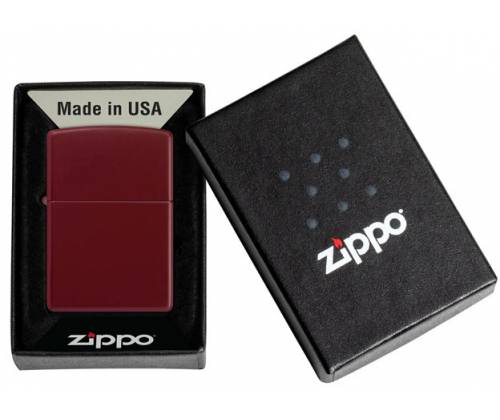 ZIPPO Αναπτήρας - 46021ZL Merlot Red με Λογότυπο Zippo - Τιμή: 35,90€