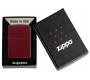 ZIPPO Αναπτήρας - 46021ZL Merlot Red με Λογότυπο Zippo - Τιμή: 35,90€