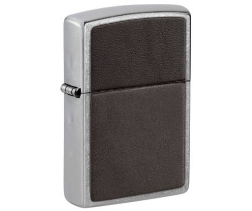 ZIPPO Lighter - Street Chrome Brown Leather (46782) -  Price: 33,90€