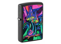 ZIPPO Αναπτήρας - 48386 Counter Culture Design with Black Light Logo