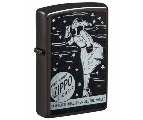 ZIPPO Lighter - 48456 Windy Girl Black -  Price: 45,00€
