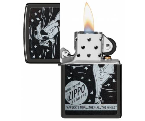 ZIPPO Lighter - 48456 Windy Girl Black -  Price: 45,00€