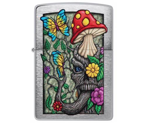 ZIPPO Lighter - 48635 Freaky Nature Mushroom Village Design -  Price: 32,50€