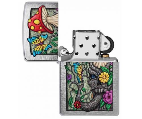 ZIPPO Lighter - 48635 Freaky Nature Mushroom Village Design -  Price: 32,50€