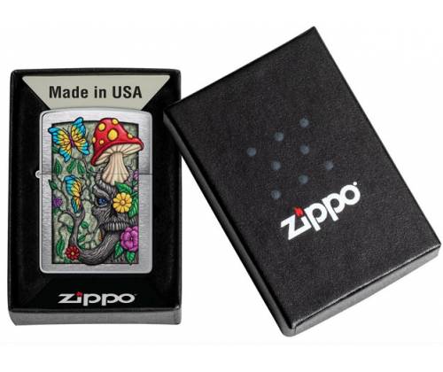 ZIPPO Lighter - 48635 Freaky Nature Mushroom Village Design -  Price: 32,50€