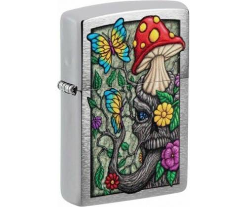 ZIPPO Lighter - 48635 Freaky Nature Mushroom Village Design -  Price: 32,50€