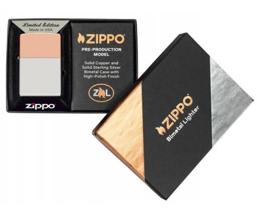 ZIPPO Αναπτήρας Bimetal Case Lighter - Sterling Silver Lid (48695) - Τιμή: 359,00€